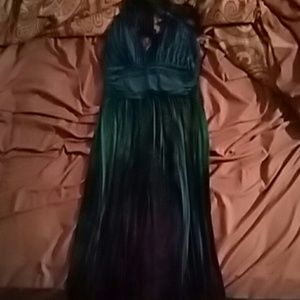 short dress. ties around neck.